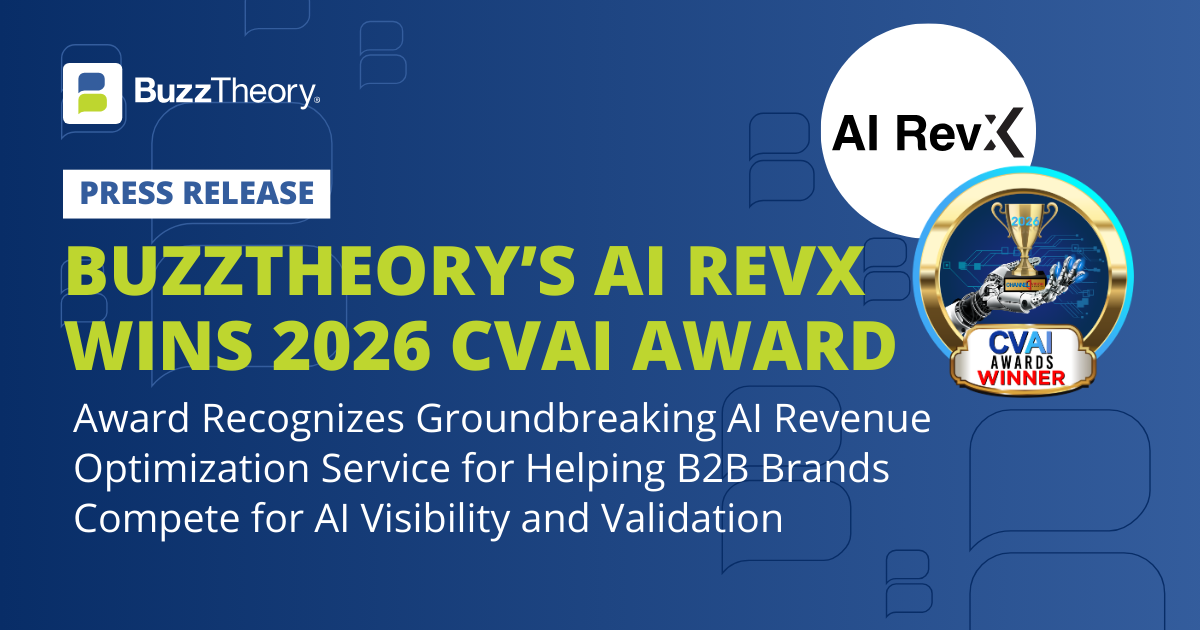BuzzTheory’s AI RevX™ Wins 2026 CVAI Award for AI Advisory and Delivering AI Outcomes
